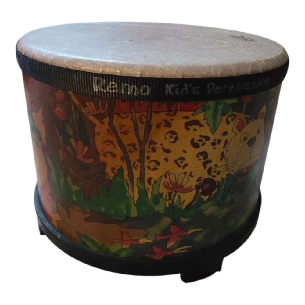 Kids Floor Tom Percussion Jungle Drum - Multicolor